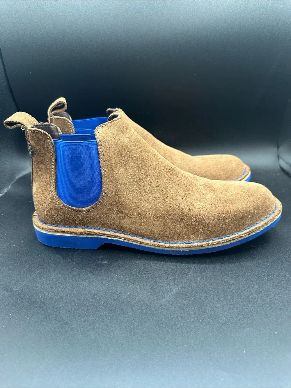 Veldskoen Chelsea J-Bay Suede Blue Boots Mens US 9 Womens US 11